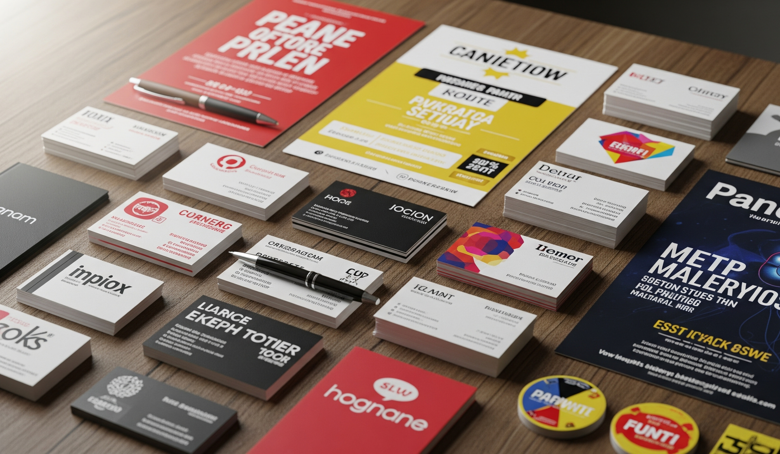 Impresión de tarjetas y volantes